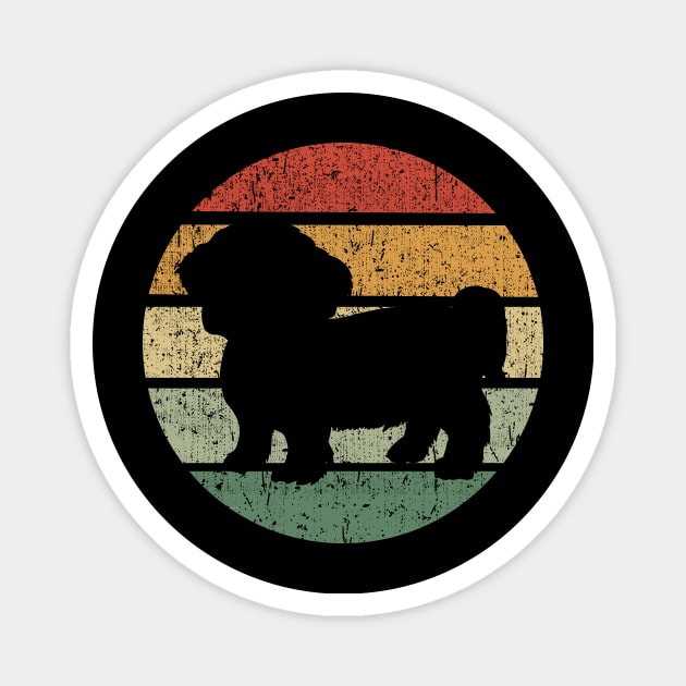 Shih Tzu Vintage design for Retro Dog Lovers Magnet by biNutz